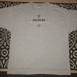 Vintage Oakland Raiders Reebok NFL Equipment Shirt