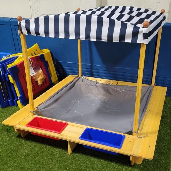 *NEW assembled* KidKraft 00165 Outdoor Covered Wooden Sandbox