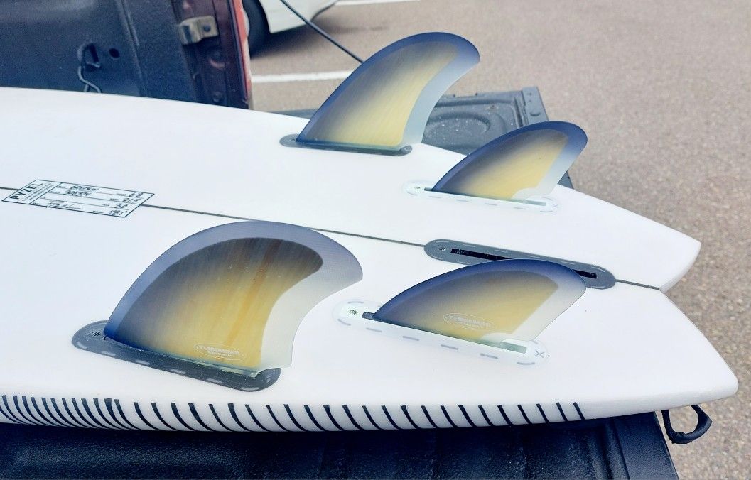 TERRAMAR STRETCH AND RMK QUAD SURFBOARD FINS...BRAND NEW
