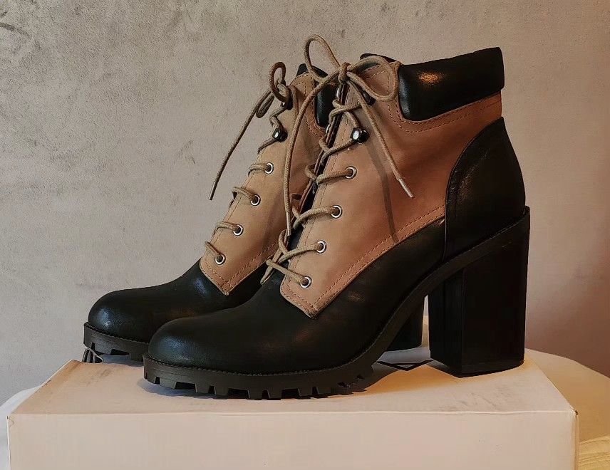 ALDO Chic Stylish Laceup Workboot Style Ankle Boots