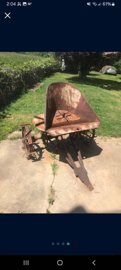 Old Farm Equipment Yard Art