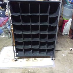 Shoe Rack On Wheels Holds 30 Pairs Of Shoes
