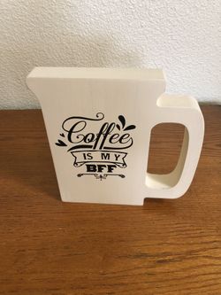 Wood Coffee Cup Decor 