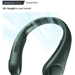 2 New Rechargeable Bladeless neck fan $30 For Both 