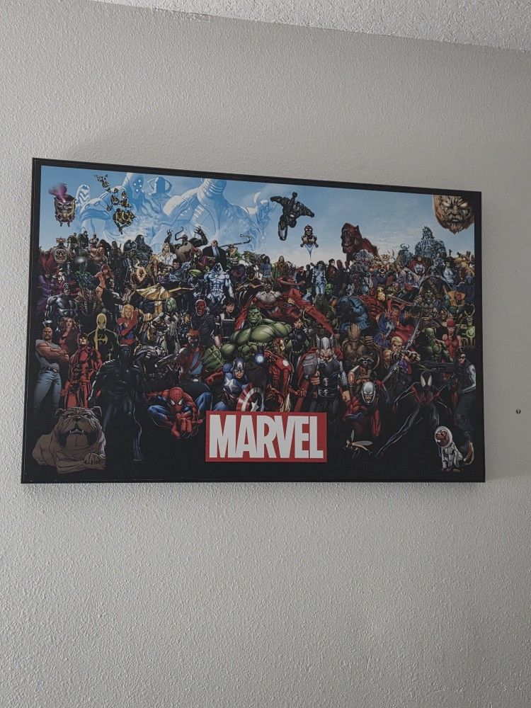 Kid's Room Decor Marvel Canvas