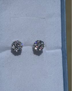 925 silver honeycomb with screw backs