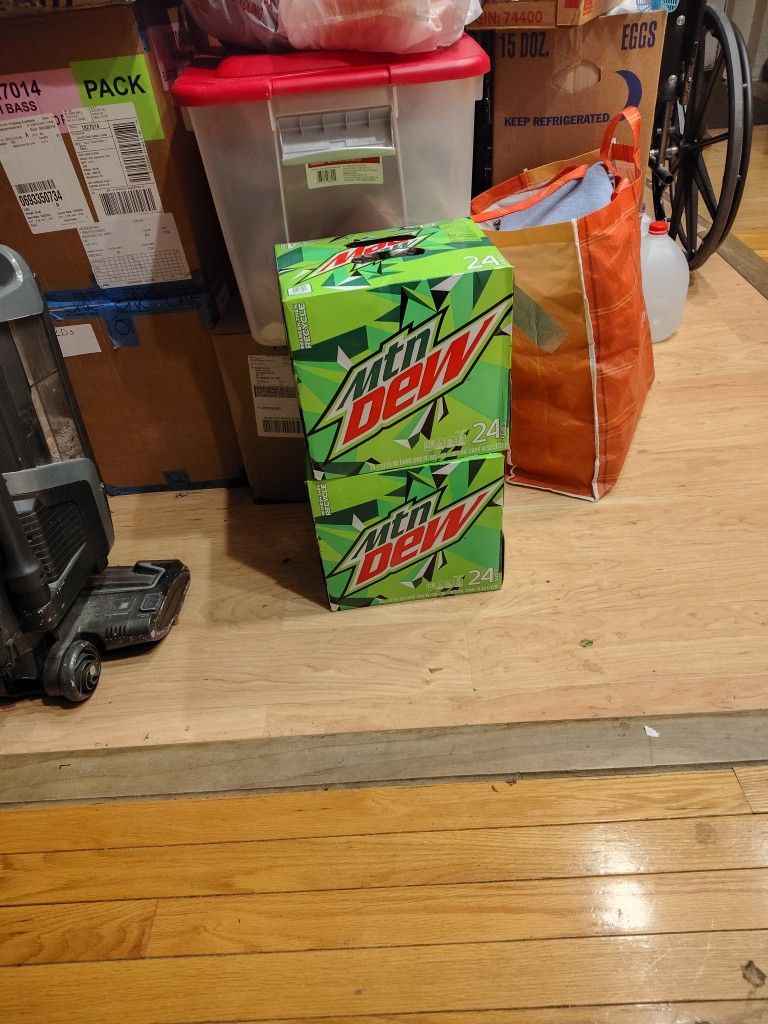 Mt Dew.     2   24 Can Packs