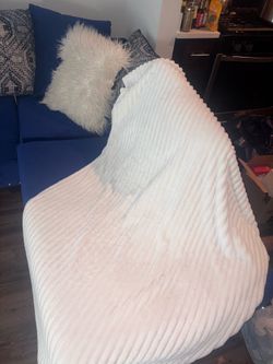 Lightly used blue sofa