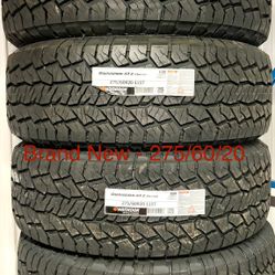 (4) - 275/60/20 Hankook Dynapro AT2 Xtreme Tires