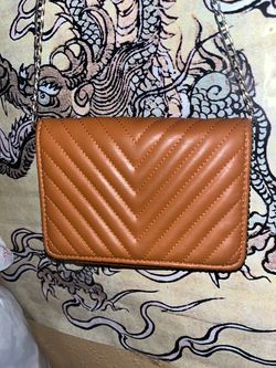 Tan Chain Crossbody Bag purse