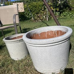 White Set Pots Heavy