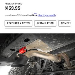 Ford Bronco muffler delete