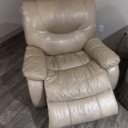 Cream Recliner 