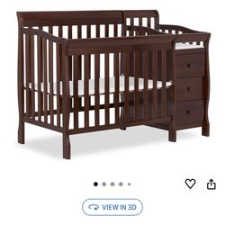4-in1 Mini Convertible Crib And Changer 