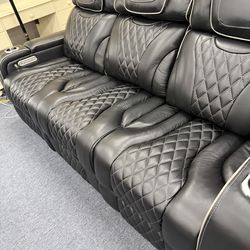 Beautiful Leather S. O. F. A. S. Only @ FURNITURE LOVE ❤️ Same Day Delivery Service 🚚