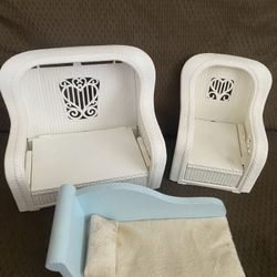 Old Barbie Toys Chairs