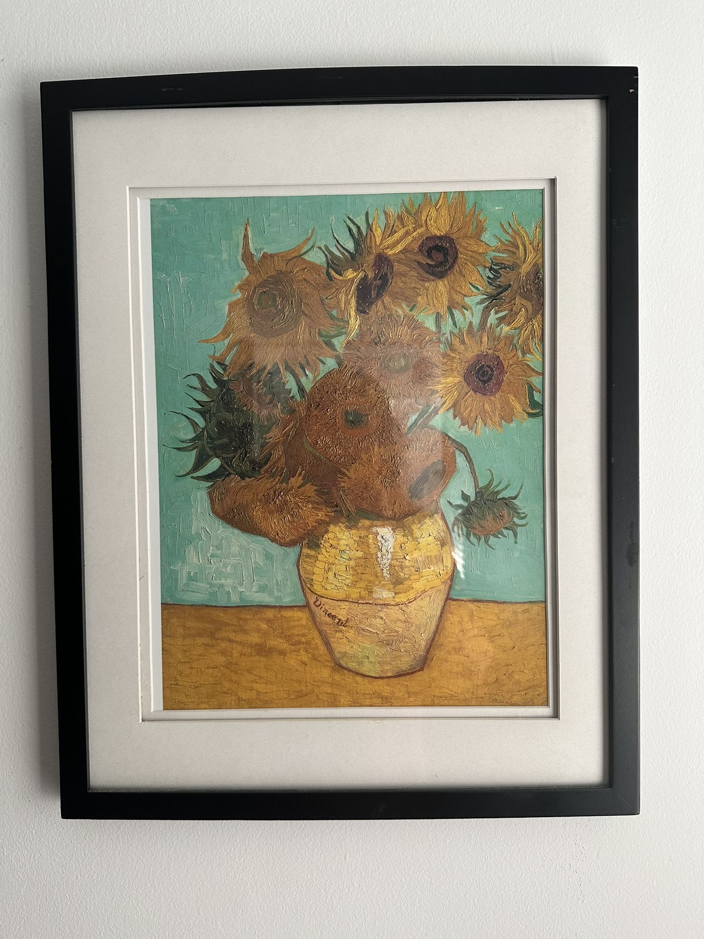 Glass Frame Wall Decor Sunflowers 20.00