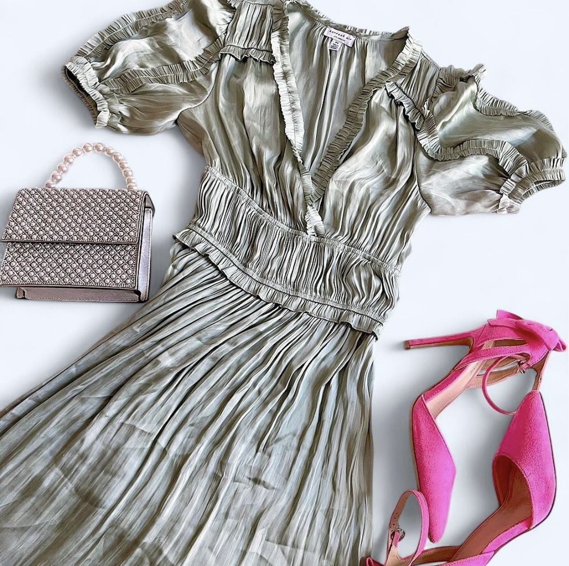 Sage Green Midi Women’s Dress