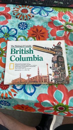 VTG National Geographic map/ephemera