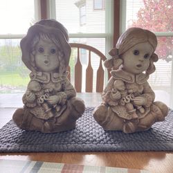 Young Girl Figurines / Statues - 12” Tall 
