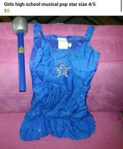 Costume high school Musical pop star size 4/5