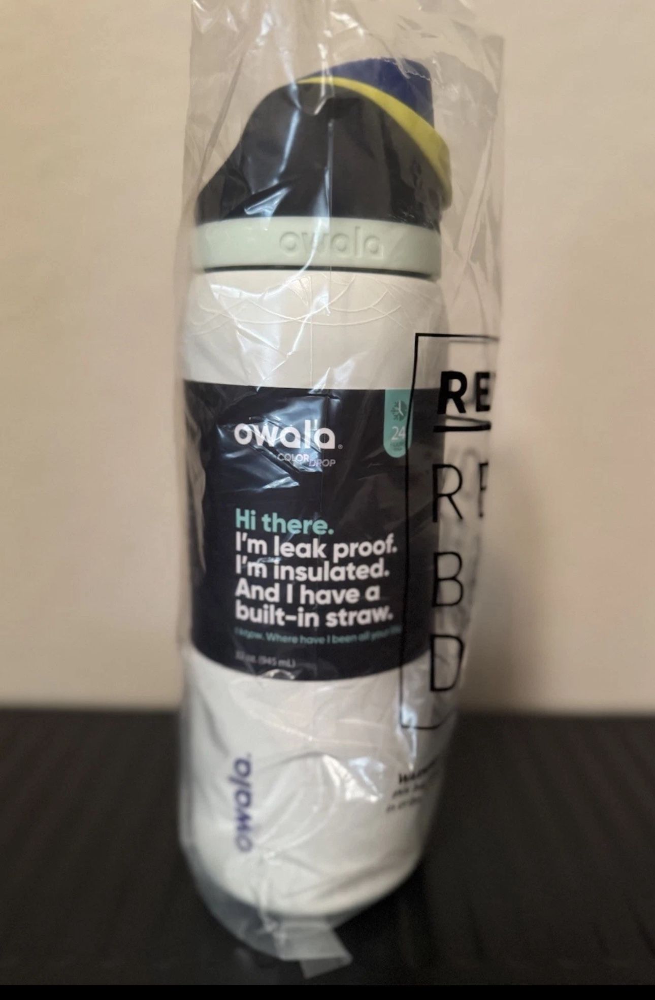 Owala RIP Glow in the Dark Halloween Skeleton Spiderweb 32oz Freesip Colordrop