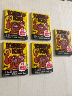 Donkey Kong Tops Wax Pack (Hesperia Ca)