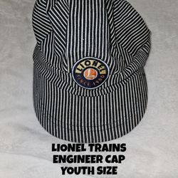 LIONEL TRAINS ENGINEER CAP, YOUTH SIZE 