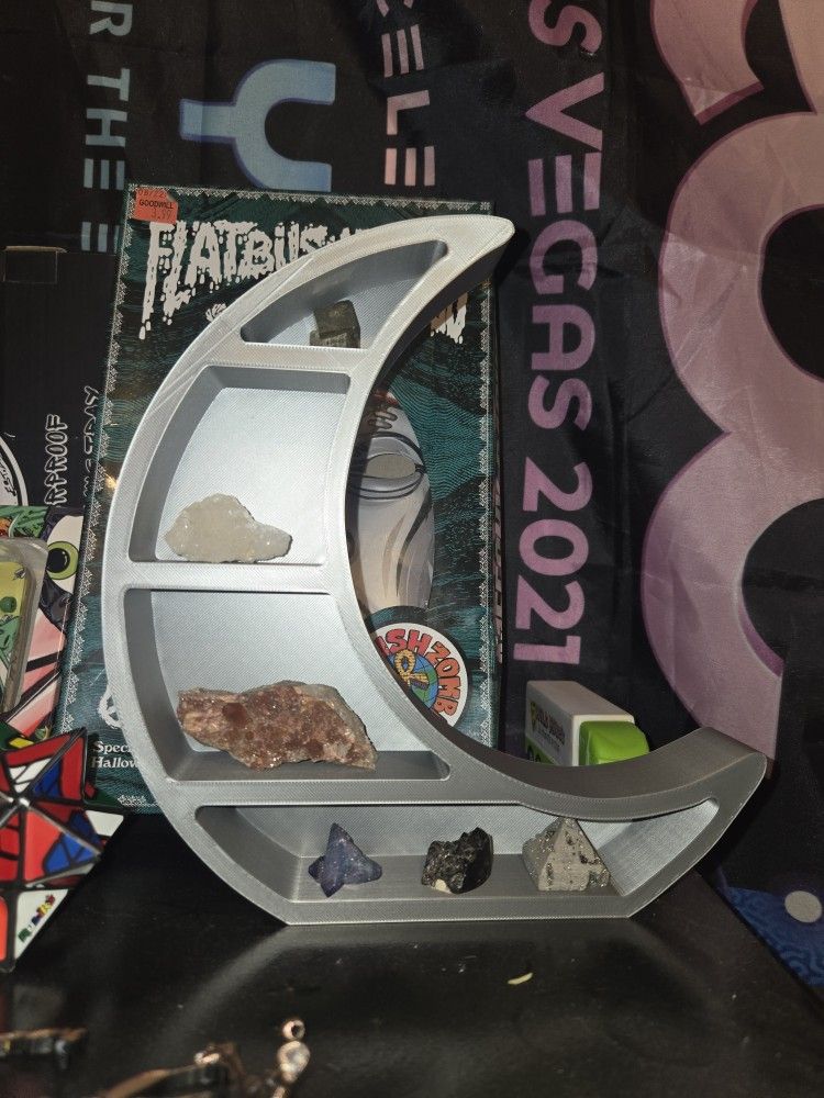 Crescent Moon Desk Shelf