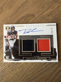 2023 Panini Impeccable Roschon Johnson #31 Elegance /75