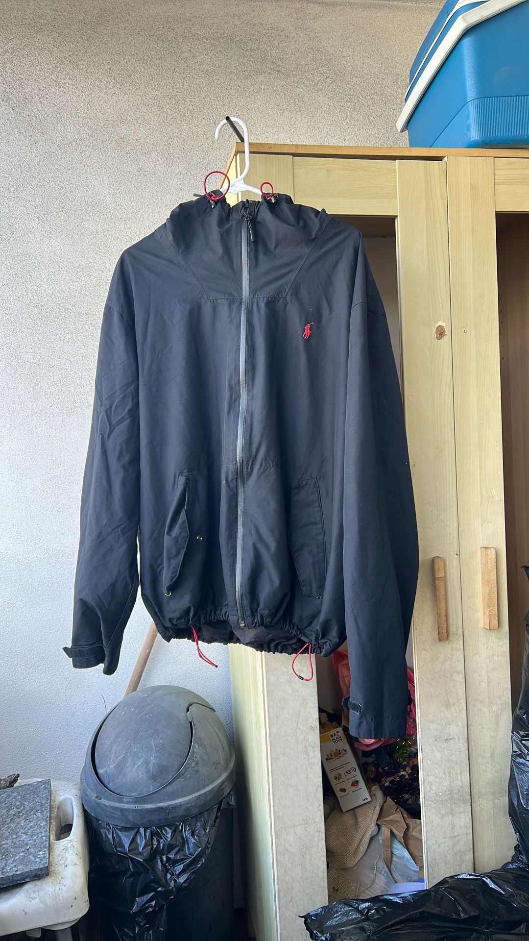 Polo Hooded Windbreaker Jacket (XXL)