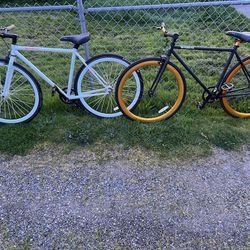 His And Hers Pure Fix Single Gear/fixed Gear Bikes