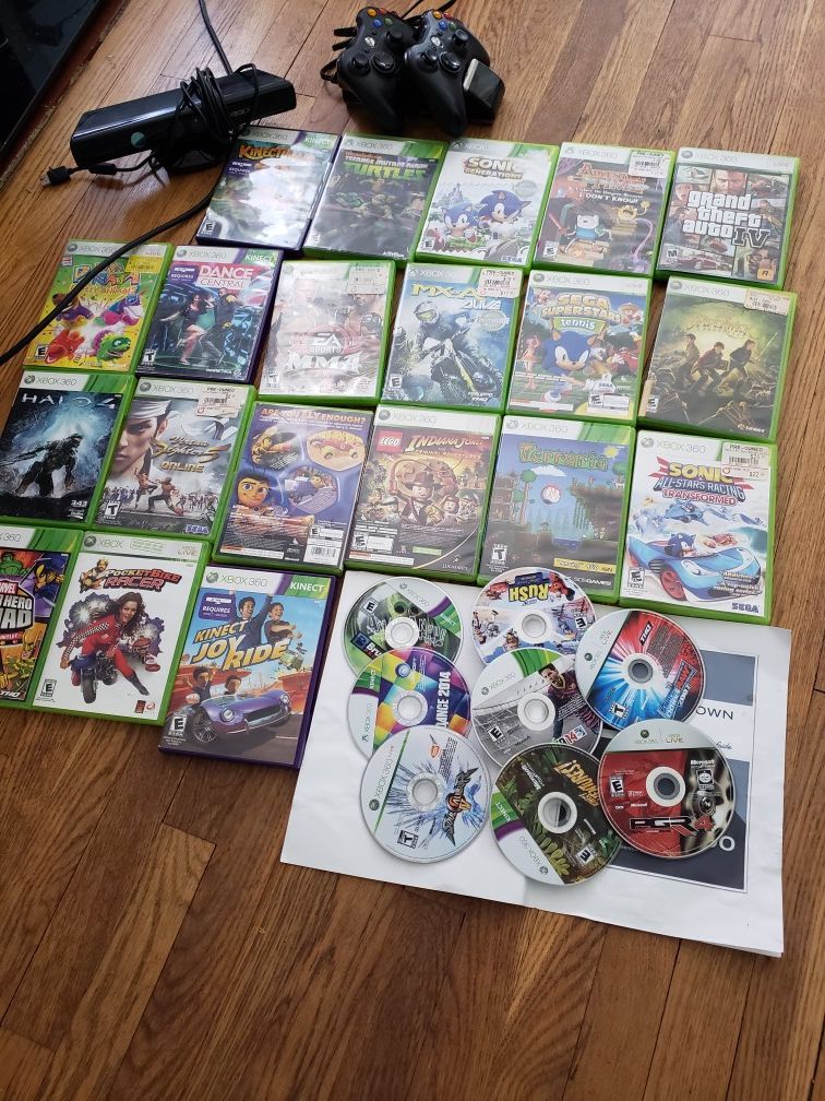 Games kinect sensor, and controls