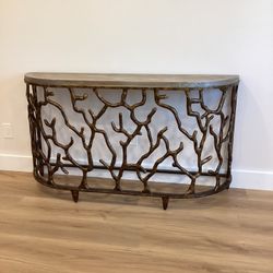 Farmhouse Coral Console table
