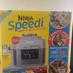 Ninja Speed Rapid Cooker & Air Fryer 6 Quart Capacity 