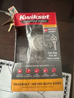 Kwikset Signature Series SmartKey Security Keyed Deadbolt – Double Cylinder