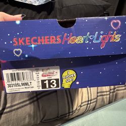 Girls Sketchers Light Up Sandals Size 13 Pink $25