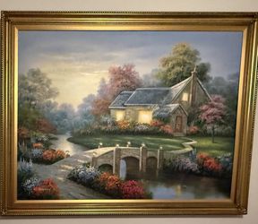 42x54 Painting With Frame