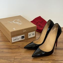 So Kate Christian Louboutin Black Patent Heels 