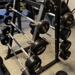 Barbell Stack with Rack