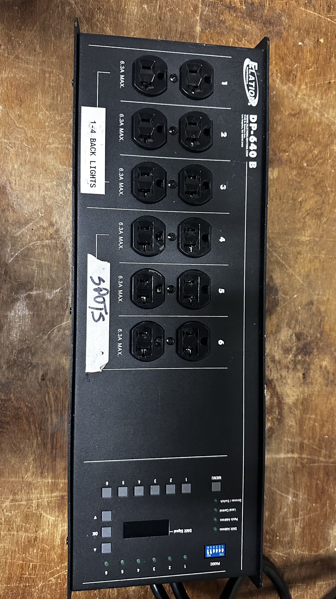 π Elation DP-640B DMX 6-Channel Dimmer Pack β Stage/Lighting Control π