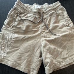 Men's beige lounge shorts size small from H & M 