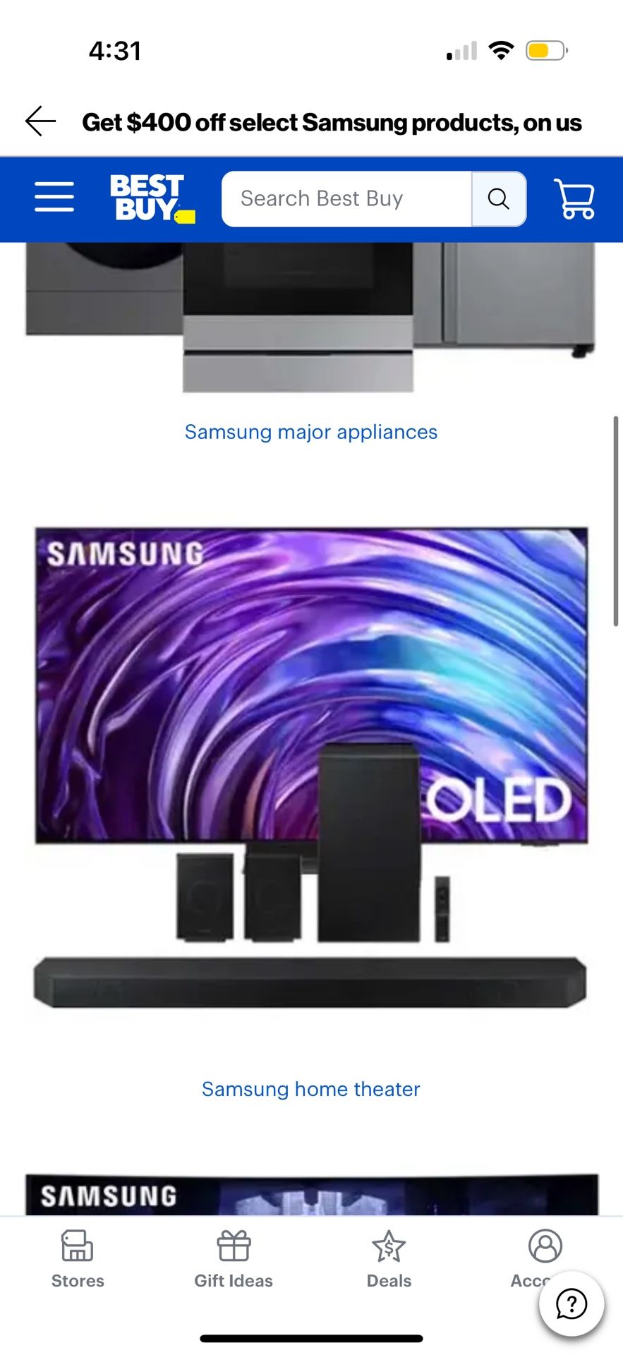 Selling $400 Best Buy Samsung Rebate (Verizon Promo)