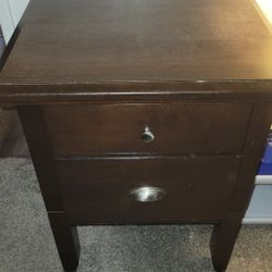 Side End Table Two And 9 Compartment Dresser REAL WOOD need Gone Asap