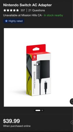 Nintendo Switch AC Adapter