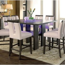 Special Order Counter Height Table  With 6 Chairs Dining Set 💛No Needed Credit Check 💛 $39 Down Payment with Financing