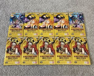 One Piece op17 sleeved booster pack lot