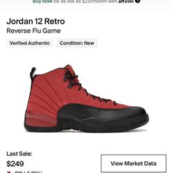 Reverse Flu Games Jordan Ds Size 10.5 Brand New