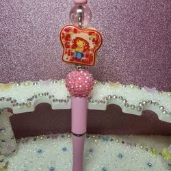 Strawberry Shortcake Beaded Pen
