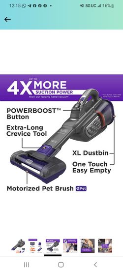 beyond by BLACK+DECKER 20V MAX Handheld Vacuum for Pets, Advanced Clean  (HHVK515JP07APB) , Gray
